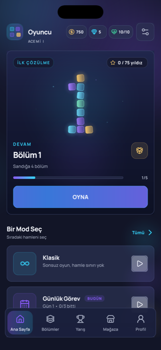 BLOOCK gameplay on iPhone